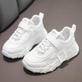 thumbnail image 2 of REDARER Girls' All-Season Sneakers - Breathable Mesh & Hook Loop Design, Non-Slip Comfort for Active Play,Color:White,Size:9-9.5 Years, 2 of 9