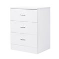 thumbnail image 4 of Nightstand Modern Design 3-drawer Nightstand Glossy White, 4 of 4