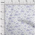thumbnail image 1 of oneOone Cotton Flex Fabric Raindrop & Clouds Nature Printed Fabric 1 Yard 40 Inch Wide, 1 of 4
