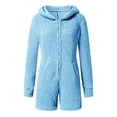 thumbnail image 5 of Liquidation d'Hiver Femmes Combinaison à Capuche à Manches Longues Pyjama Décontracté d'Hiver Chaud Combinaison de Nuit Combinaisons pour Femmes Décontracté Chic en Liquidation, 5 of 5