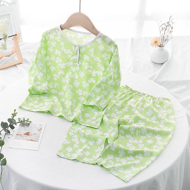 Tenue d'Intérieur d'Été à Manches Courtes Imprimée pour Garçons et Filles