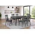 thumbnail image 3 of K-Living Modern Dining Room Furniture Set, 7-Piece Dining Table Set with Chairs in Grey, 3 of 7