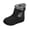 Black, variant on Wensltd Winter Mid Calf Snow Boots for Women Solid Color Warm Plush Fuzzy Boots Fall Cozy Shoes Wide Width