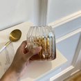thumbnail image 4 of [] 14oz. Drinking Glasses Ripple Glass Cups  American Latte Coffee Cup Milk Juice Glass Cup, 4 of 6
