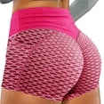 thumbnail image 1 of KIHOUT Women's High Waist Workout Shorts Butt Lifting Tummy Control Ruched Booty Running Yoga Shorts, 1 of 2