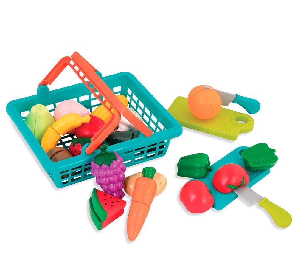 Battat - Panier d'aliments à velcro - 37 pièces