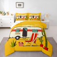 thumbnail image 2 of Erosebridal Happy Camping Bedding Toddler Comforter Set, RV Camper Down Comforter, Cartoon Camp Decor, Reversible 2 Pieces, 2 of 8