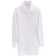 thumbnail image 2 of Women's Loose Oversize Turtleneck Wool Long Pullover Sweater Dress, 2 of 5