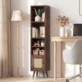 thumbnail image 2 of Gymax 6-Tier Tall Narrow Bookcase 54 Inches Slim Storage Cabinet w/ Adjustable Shelf, 2 of 10