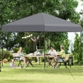 thumbnail image 4 of Costway 10 X 10 FT Pop up Canopy Tent with Portable Carrying Bag, 8 Stakes, 4 Wind Ropes, 4 of 10