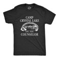 thumbnail image 1 of Mens Camp Crystal Lake T shirt Funny Graphic Camping Vintage Adult Novelty Tees (Black) - 4XL, 1 of 4