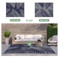 thumbnail image 2 of Outdoor Rug  for Patios   Reversible Outdoor Plastic Straw Camping Rug Carpet  Large Area Rugs Mats for RV  Camper  Deck  Balcony  Porch  Backyard  Beach  Picnic. Leaf, 2 of 7