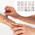 thumbnail image 4 of Unique Bargains 10 Pcs Realistic Temporary Tatto Mermaid Fake Tattoos Blue Purple Green, 4 of 5