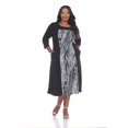 thumbnail image 1 of White Mark Women's Constance Midi Dress, 1 of 5
