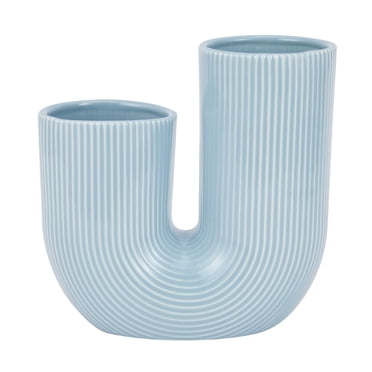 Anko U Shape Blue Vase