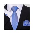 thumbnail image 1 of 1 Set Tie, Pocket Square And Cufflinks Set, Men's 8cm Polka Dot Necktie Suitable For Holidays, Weddings And Work, 1 of 4