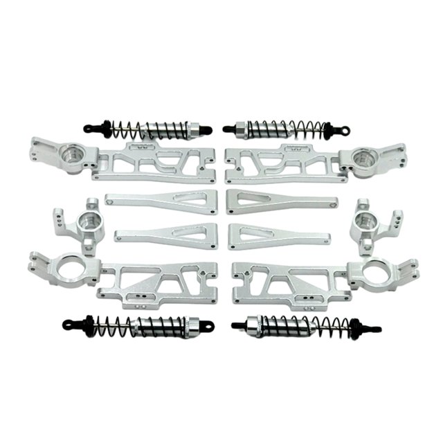 VONKY 1pieces Stable Front Rear Upper Suspension Arm For Wltoys 1/12 104009 RC Hop-ups Silver