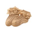 thumbnail image 2 of Baby Kids Girls Princess Short Socks Lace Ruffle Frilly Trim Cotton Ankle Socks, 2 of 3
