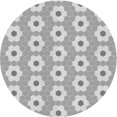 thumbnail image 1 of Ahgly Company Tapis de Zone Rond d'Intérieur Lavable à la Machine, Style Transitionnel, Gris Canon, 8 Pieds Rond, 1 of 7
