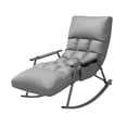 thumbnail image 4 of simhoa Rocking Chair Adjustable Backrest Casual Armchair for Bedroom Camping Office Dark Gray, 4 of 8