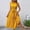 Jaune, variante sur Soldes d'Été! Robe d'Été Décontractée pour Femmes, Col Rond, Manches Courtes à Volants, Coupe Ample, Idéale pour la Plage Ou les Sorties Décontractées. Offres Exceptionnelles du Jour!