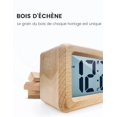 thumbnail image 2 of Wooden Digital Alarm Clock, LED Alarm Clock Non Ticking Digital Clock with Date, Temperature Display, Snooze Function, Battery Powered, 2 of 6