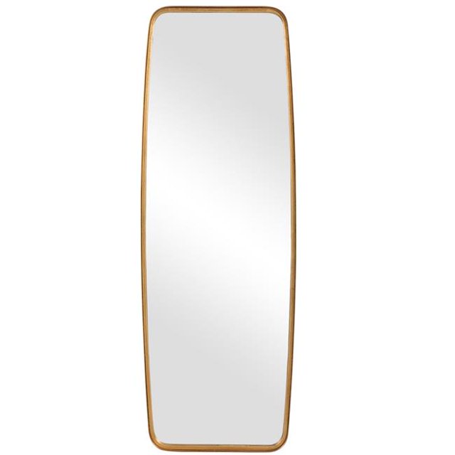Benjara BM239256 60 in. Full Length Metal Frame Contemporary Mirror, Gold