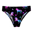 thumbnail image 3 of Kids Girls' Slim Swimming Bottom with Lining UPF50+ Sun Protection Rash Guard Swim Brief Night Pegasus 16, 3 of 5