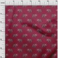 thumbnail image 2 of oneOone Viscose Jersey Fabric Elephant Block Print Sewing Fabric BTY 60 Inch Wide, 2 of 5