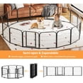 thumbnail image 2 of Garvee Metal Dog Playpen,  Extra Large, with 8 Panels, Height 40", Gate Included, Black, 2 of 7