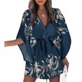 thumbnail image 1 of Robes à Lacets pour Femmes Été Jupe Élégante Décontractée Robe Courte à Nouer Fête Plage Maison Travail Type1 TG, 1 of 5