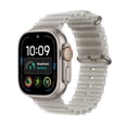 thumbnail image 1 of Apple Watch Ultra 4 GPS + Cellular 49mm Natural Titanium Case with Translucent Grey Ocean Band, 1 of 5