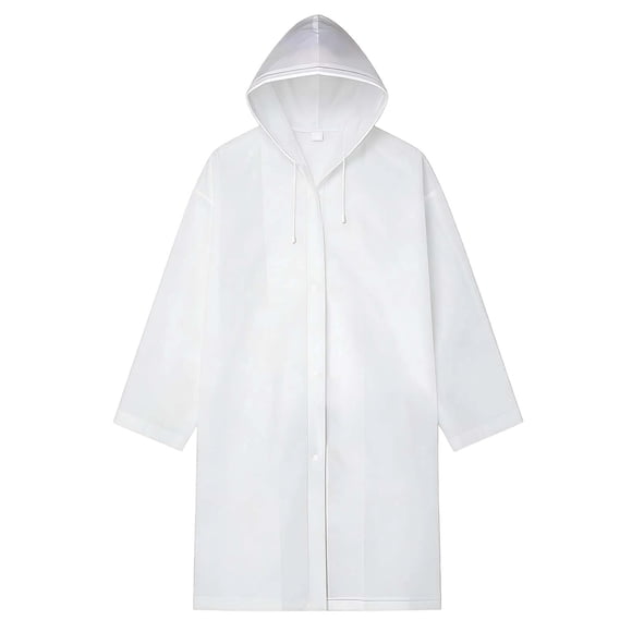 SIfdSeng Rain Poncho Disposable Rain Poncho Unisex Reusable Transparent Raincoat PEVA Portable Rain Cape Breathable Rain Jacket for Travel Hiking Cycling & Campi