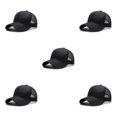 thumbnail image 2 of Baohd Male 3D Embroidery Snap-back Hat Fashionable Adjustable Strap Sun Protection Breathable Comfortable black 5Set, 2 of 6