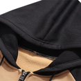 thumbnail image 3 of Contrast Color Long Sleeve Fleece Sweatshirts for Men‘s Hoodies Coat, 3 of 5