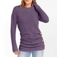 thumbnail image 4 of Women's Ribbed Sweater Set 2025 - Long Sleeve Tunic Leggings | Button Front Knit Pullover, 4 of 8