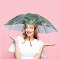 thumbnail image 1 of Chapeau Parapluie de Pêche Pliable Équipement de Soleil pour Amateurs de Plein Air Couvre-Chef Réutilisable Ajustable pour Pêche Randonnée Camping Aventures, 1 of 3