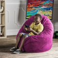 thumbnail image 5 of Jaxx Pouf Cocon pour Enfants de 4 Pi, Fuchsia, 5 of 5