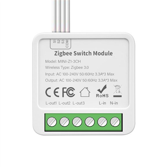 ZigBee Tuya Commutateur Intelligent 10A Gang 2/3/4 Contrôle Bidirectionnel Module d'Automatisation Domestique