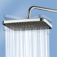 thumbnail image 4 of 12 Inch High Pressure Top Spray Rain Shower Head Larger Flow Rainfall Shower Heads Rainfall Showerhead-Gray, 4 of 7