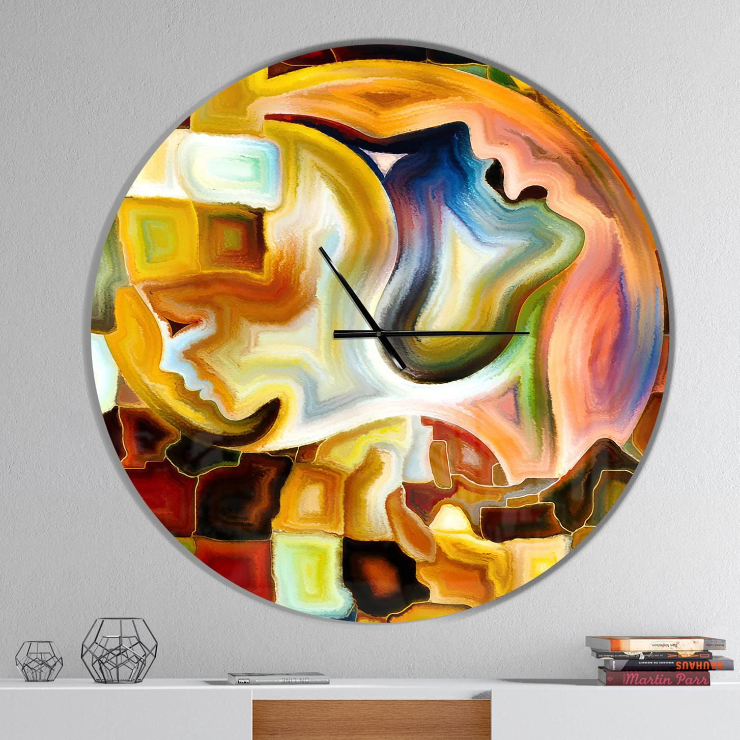 Designart Voie de la peinture intérieure horloge murale