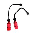 thumbnail image 1 of 2 Pcs Sifflets Plongée sous-Marine Sports Nautiques - Rouge, 1 of 5