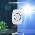 thumbnail image 3 of CUITING ZOUYUE Wireless Doorbell for Home Battery Operated 1000Feet Operating Adjustable Volume Easy-to-Use Waterproof Doorbell with LED Flash 1 Push Button & 1 Receiver Black, 3 of 5