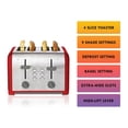 thumbnail image 3 of Kenmore 4-Slice Stainless Steel Toaster, Dual Controls, Extra Wide Slots, 9 Browning Levels, for English Muffins & More, 3 of 8