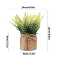 thumbnail image 3 of EGNMCR Home Decor, Room Decor, Fall Decor Artificial Plant In Pots Mini Potted Flowers Plant In Cloth For Home Decor Party Wedding Garden Table Office Patio Decoration Simulation potted plants, 3 of 6