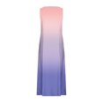 thumbnail image 5 of FAIWAD Robes d'Été Grande Taille pour Femmes 2024 Sans Manches Décontractées Robe Maxi Dégradé Boho Plage Robe Débardeur, 5 of 5