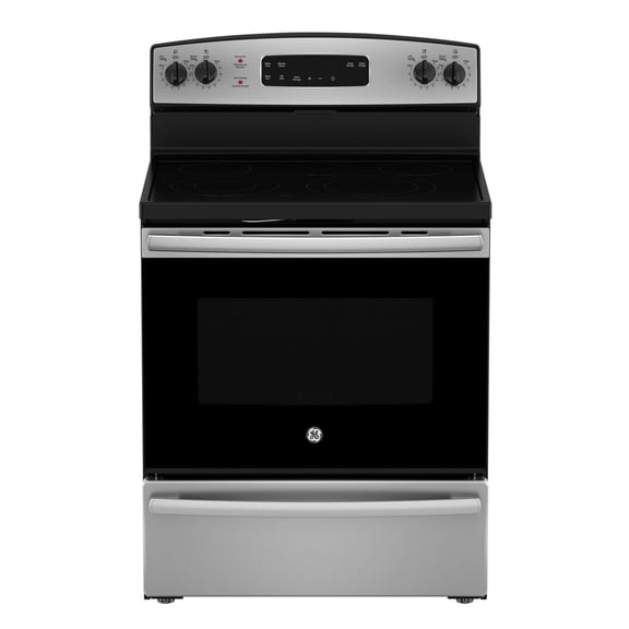 GE 30 Pouces Électrique Autoportant Lisse Haut de Gamme Acier Inoxydable - JCBS630SVSS