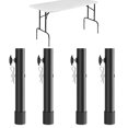 thumbnail image 4 of Wweixi 4x Extensions en Acier Réglables pour Pieds de Tables Pliantes - Hauteur 44cm, 4 of 6