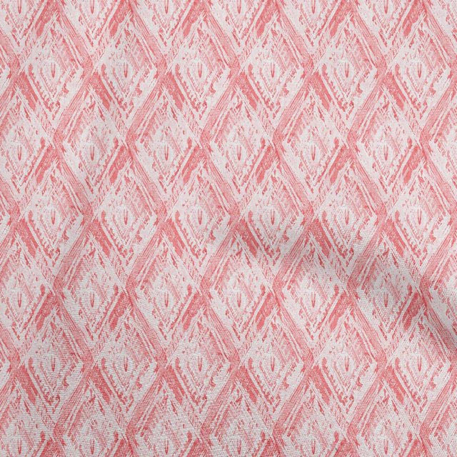 oneOone Silk Tabby Dark Peach Fabric Abstract Fabric For Sewing Printed Craft Fabric By The Yard 42 Inch Wide