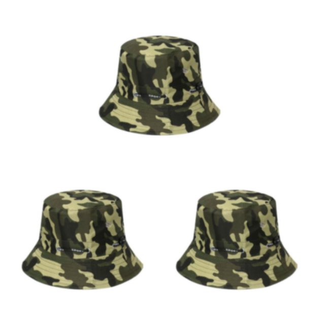 Thinsony Polyester Breathable Fisherman Cap For Sun Protection And Comfort Sunscreen Fisherman Cap Hat Summer disruptive pattern3 58cm 3Set